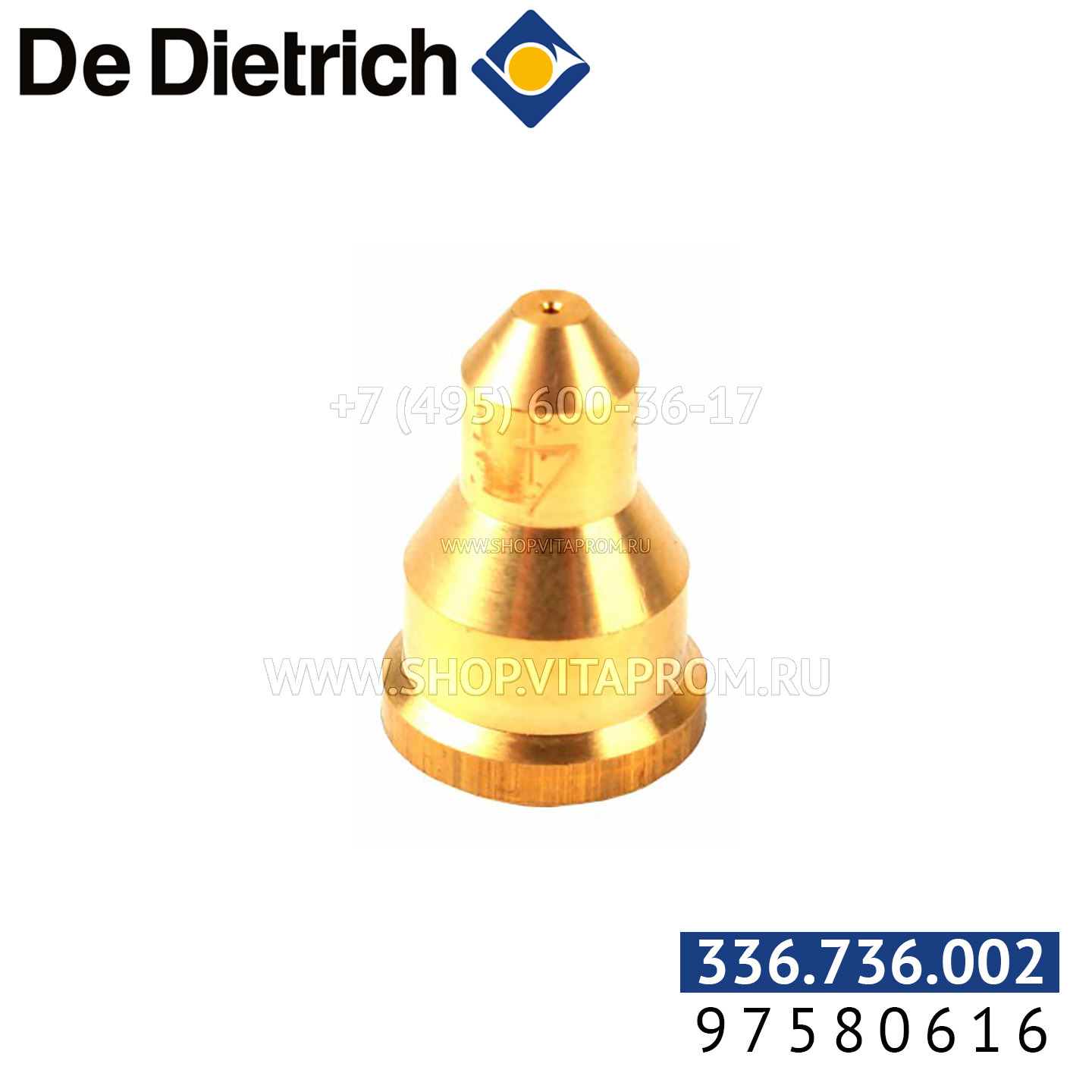 Сопло пилотной горелки De Dietrich 97580616 0,4 мм Сопло пилотной горелки De Dietrich 97580616 0,4 мм